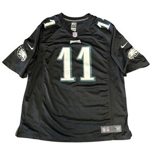 Nike NFL Philadelphia Eagles Carson Wentz 11 Jersey Mens XXL Black On Field